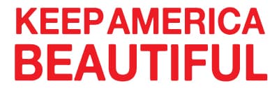 Bold red two-line wordmark reading KEEP AMERICA BEAUTIFUL with no accompanying symbol