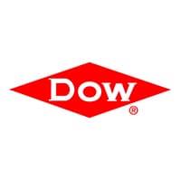 Logo: a red diamond containing the word Dow in white rounded lettering, with a registered trademark symbol at the lower right of the diamond.