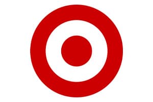 The Target bullseye mark alone on white: a solid red ring around a white ring around a solid red centre dot, with no words.